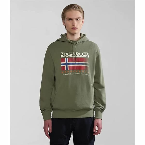 Tröja med huva Unisex Napapijri B-Kreis H Mörkgrön - M