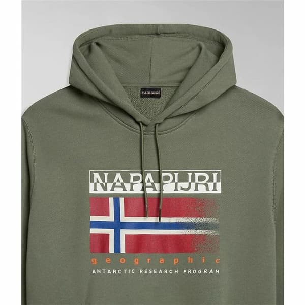 Tröja med huva Unisex Napapijri B-Kreis H Mörkgrön - M