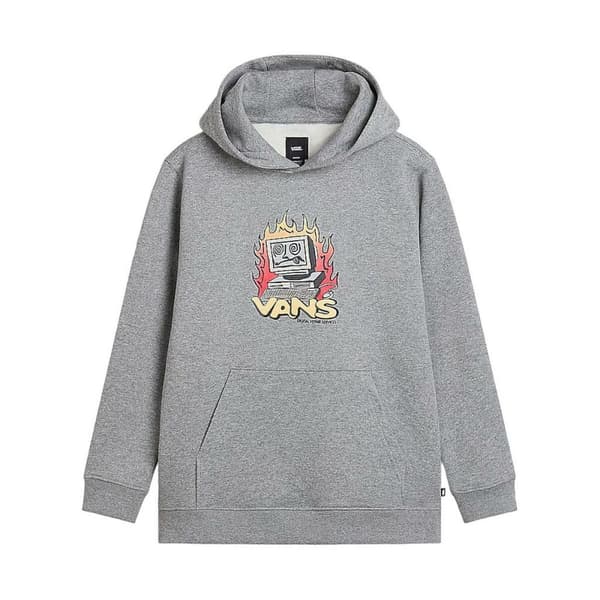 Tröja med huva Unisex Vans Digital Repair PO VN000JBK02F1 Grå - 14 år