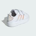 Miniatyrbild 6 av 9: Badskor för småbarn Adidas GRAND COURT 2.0 Vit - 26