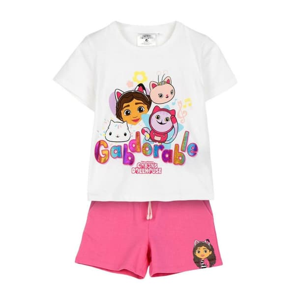 Set av kläder Gabby's Dollhouse Vit - 4 år