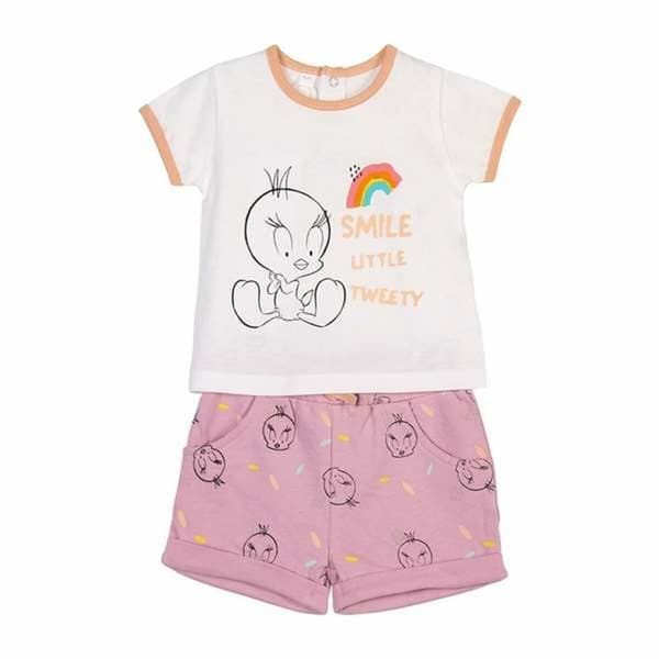 Set av kläder Looney Tunes Rosa - 6 månader