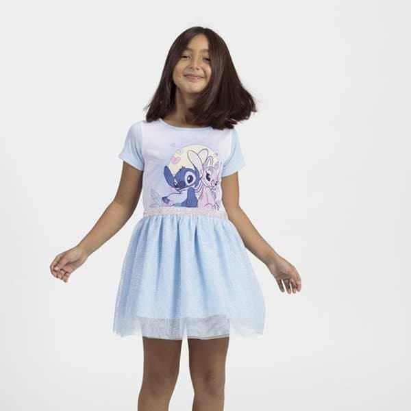 Klänning Stitch Ljusblå - 4 år
