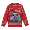 Miniatyrbillede 2 af 4: Unisex Trøje Stitch Rød 8 år
