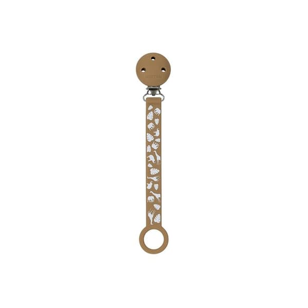 silicone pacifinder tryckt mocha
