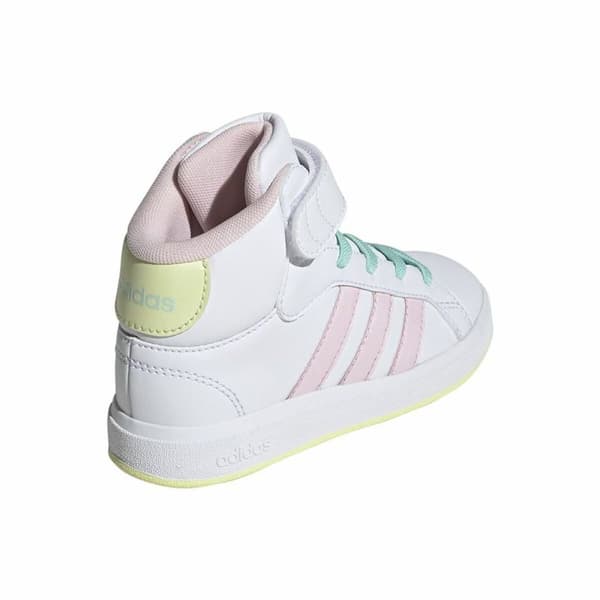 Kondisko til Børn Adidas Grand Court Mid Hvid - 34