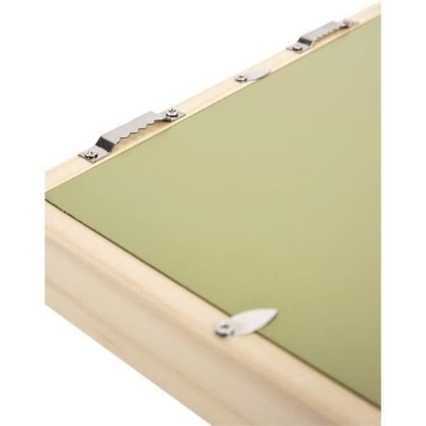 Baby Art Pure Frame - Rammesæt med legetøj og ramme af naturligt fyrretræ, rulle, vendbart bagpanel (grøn/orange)