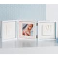 Miniatyrbillede 1 af 3: Baby Art My Baby Style - Dobbelt babytryk fotoramme: Personliggør med babyhånd- og fodaftrykssæt, fødselsgave