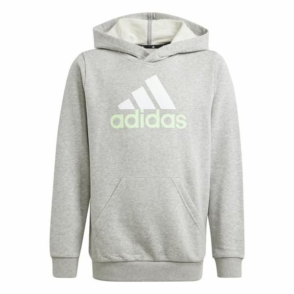Tröja med huva Unisex Adidas U Bl 2 Ljusgrå - 9-10 år