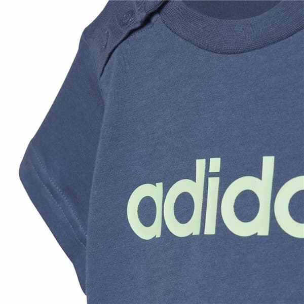 Träningskläder, Baby Adidas I Lin Co Set Infantil Blå Grå Multicolour - 6-9 månader