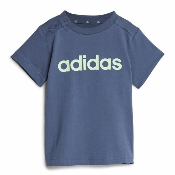 Träningskläder, Baby Adidas I Lin Co Set Infantil Blå Grå Multicolour - 6-9 månader
