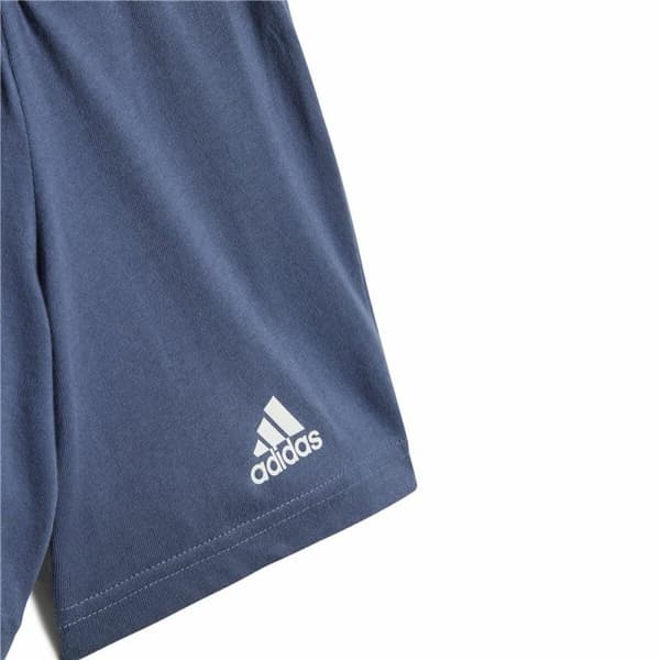 Sportstøj til Baby Adidas Bl Cotton Set Infantil Blå Lysegrøn - 0-3 Måneder