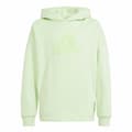 Miniatyrbillede 1 af 6: Sweatshirt med hætte til piger Adidas U Future Icons Limegrøn Lysegrøn - 9-10 år