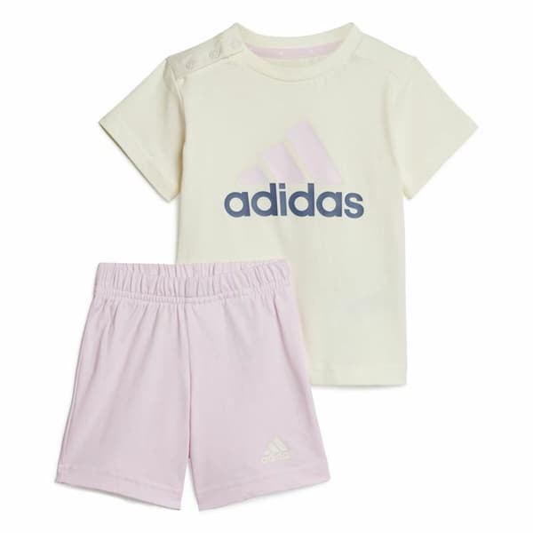 Sportstøj til Baby Adidas Conjunto adidas Bl Cotton Set Infantil Pink Lavendel - 0-3 Måneder