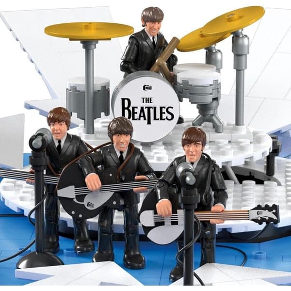 MEGA Mina damer och herrar, The Beatles! Byggleksak att samla på med 681 bitar och 4 rörliga figurer av medlemmarna
