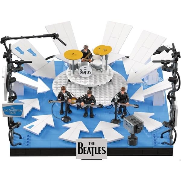 MEGA Mina damer och herrar, The Beatles! Byggleksak att samla på med 681 bitar och 4 rörliga figurer av medlemmarna