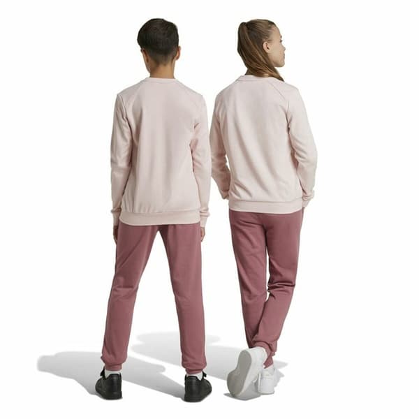 Träningsoverall, Dam Adidas Essentials Big Logo French Terry Rosa - 11-12 år