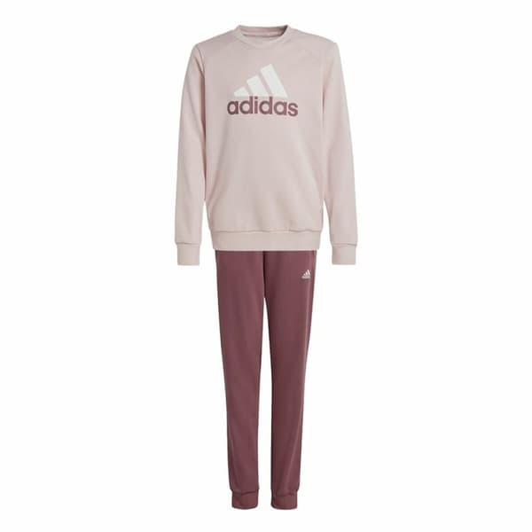 Träningsoverall, Dam Adidas Essentials Big Logo French Terry Rosa - 11-12 år