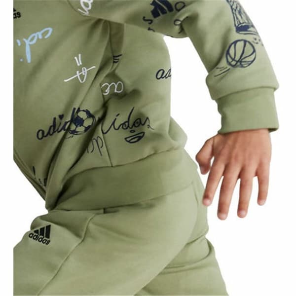 Lasten verkkapuku Adidas Brand Love Little Vihreä - 6-7 vuotta
