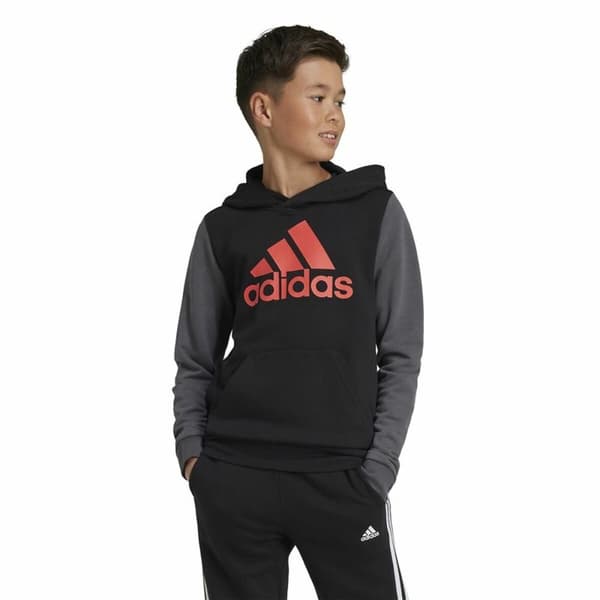 Luvtröja, Flickor Adidas Essentials Grå - 7-8 år