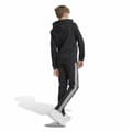 Pikkukuva 5 / 10: Naisten verkkapuku Adidas Tiberio 3-Stripes Colorblock Fleece Musta Punainen - 7-8 vuotta