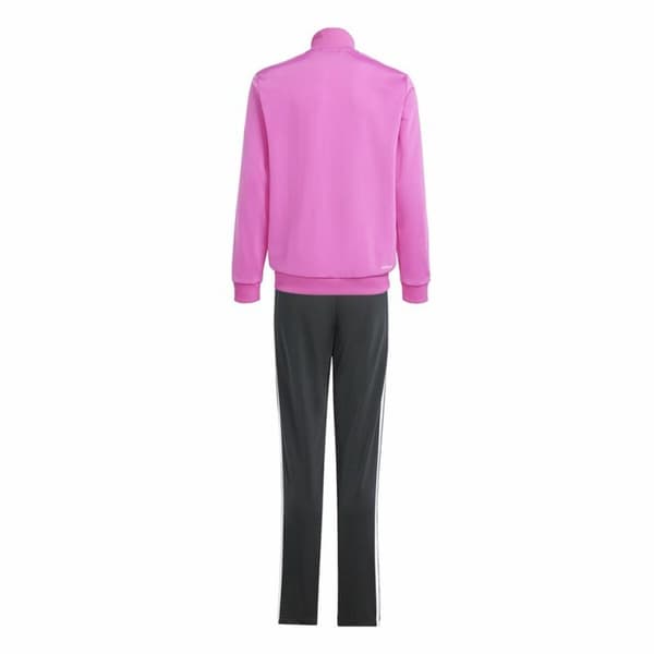 Træningsdragt til kvinder Adidas 3Stripes Tiberio Sort Mørk pink - 13-14 år