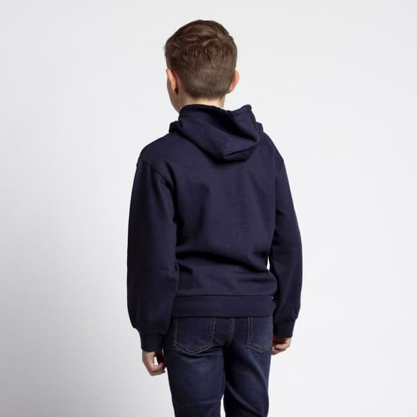 Tröja med huva Unisex Stitch Mörkblå - 6 år