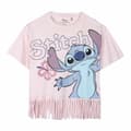 Miniatyrbild 1 av 5: Barn T-shirt med kortärm Stitch Blå Rosa - 8 år