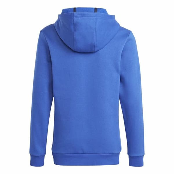 Tröja med huva Barn Adidas 3S Tib Fl Hd Blå Grå - 15-16 år
