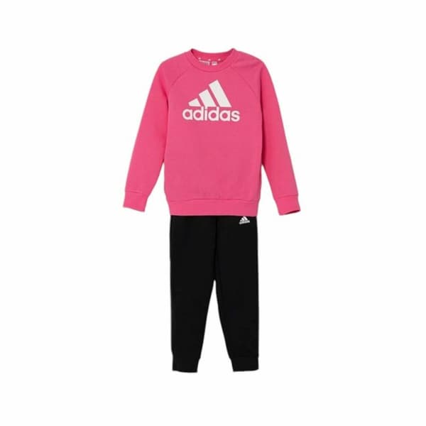 Träningsoverall, Barn Adidas Essentials Svart Rosa - 7-8 år