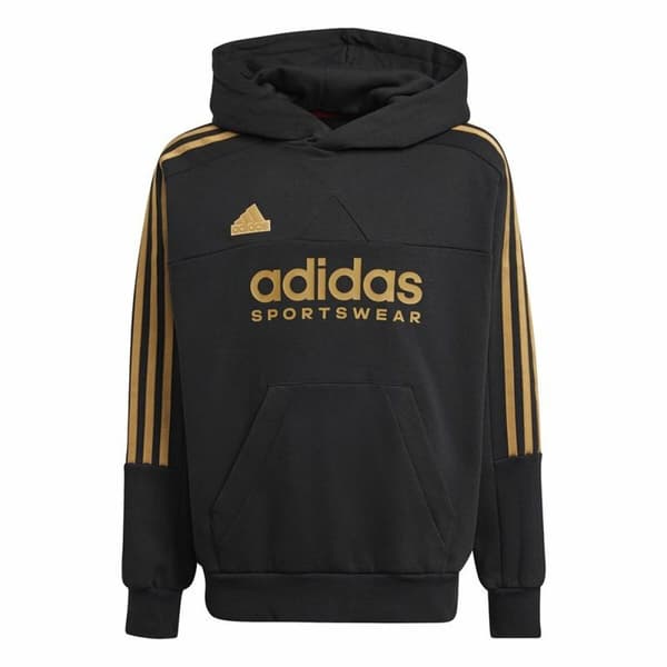 Unisex Hættetrøje Adidas Tiro Nations Pack Sort - 11-12 år