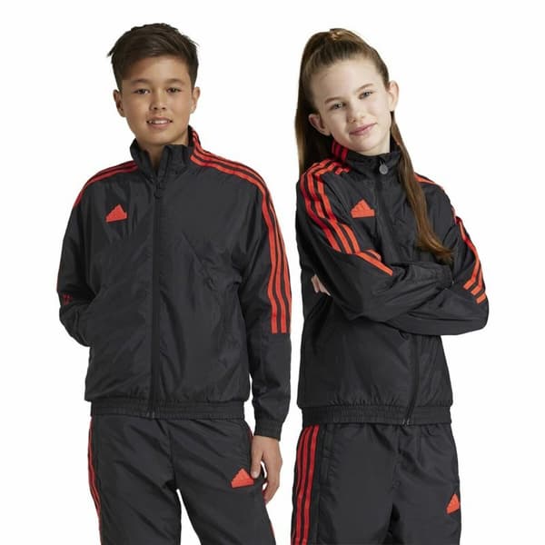 Sweaters uden Hætte Adidas Tiro Woven Tracktop Sort - 15-16 år
