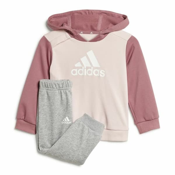 Træningsdragt til børn Adidas Essentials Colorblock Grå Pink - 3-6 måneder