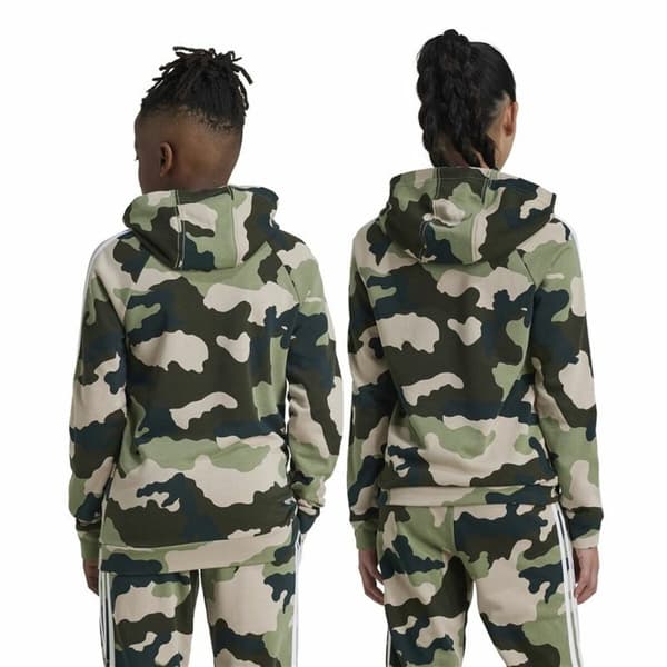 Unisex Hettegenser Adidas Essentials Flerfarget Kamuflere - 9-10 år