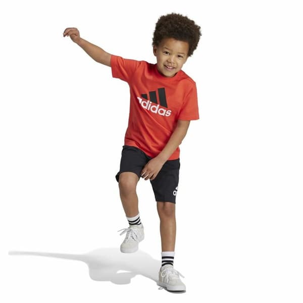 Sportsantrekk for barn Adidas Essentials Svart Oransje - 3-4 år
