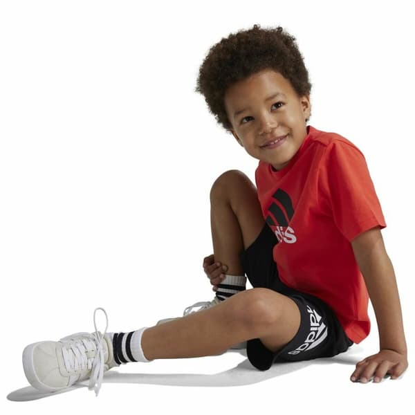 Sportsantrekk for barn Adidas Essentials Svart Oransje - 3-4 år