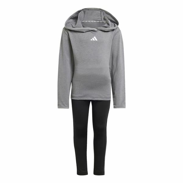 Treningsdrakt for barn Adidas And Little Grå - 3-4 år