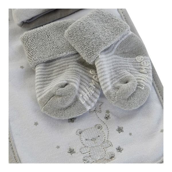 Haklapp och babysockor-set DKD Home Decor 0-6 månader Bomull
