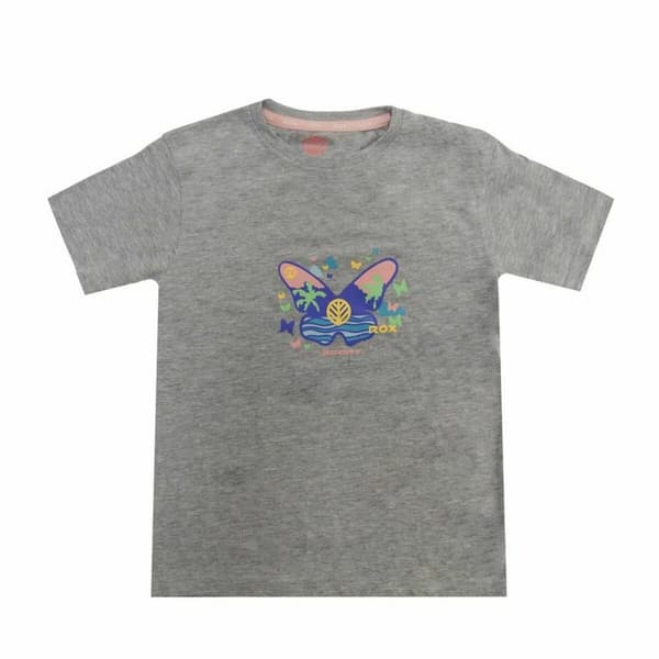 Barn T-shirt med kortärm Rox Butterfly Ljusgrå - 12 år
