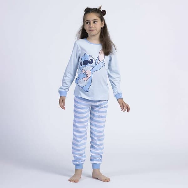Pyjamas Barn Stitch Ljusblå - 10 år