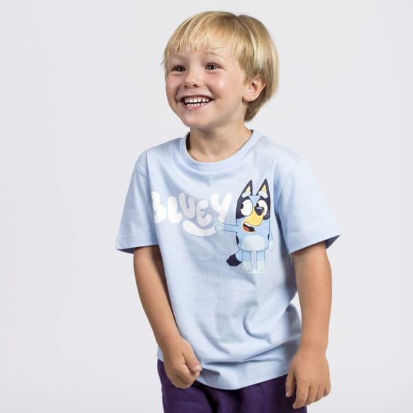 Barn T-shirt med kortärm Bluey Ljusblå - 3 år