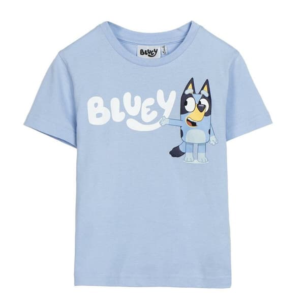 Barn T-shirt med kortärm Bluey Ljusblå - 3 år
