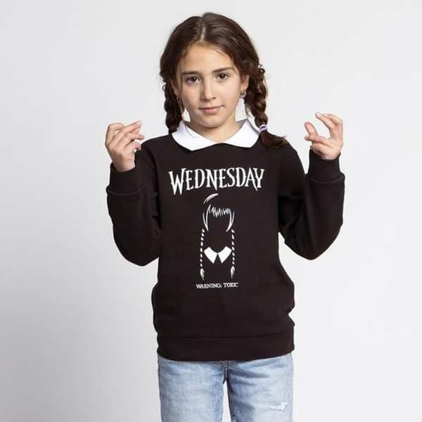 Tröja utan luva, Flickor Wednesday Mörkgrå - 8 år