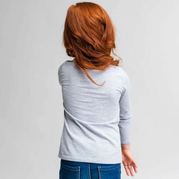 Langærmet T-shirt til Børn Minnie Mouse Grå - 2 år