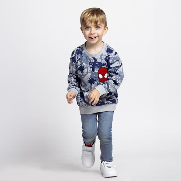 Sweaters uden Hætte til Børn Spider-Man Grå - 7 år