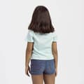 Miniatyrbillede 4 af 4: Børne Kortærmet T-shirt Stitch Grøn Turkisblå - 6 år