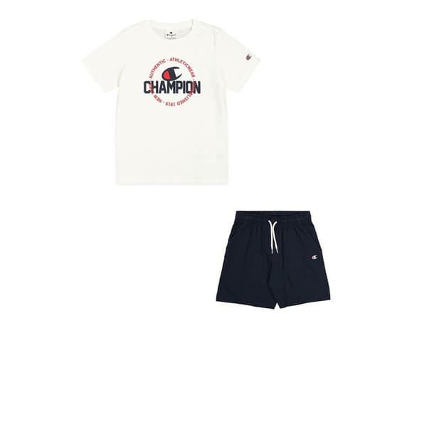 Sæt med tøj Champion CHAMPION SET 306991 WHT Hvid - 6 år