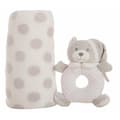 Miniatyrbild 2 av 2: Baby blanket Rattle Grey 100 x 75 cm