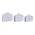Pikkukuva 1 / 3: Set of decorative boxes DKD Home Decor 28 x 9,5 x 20 cm Blue Metal Multicolour Cardboard