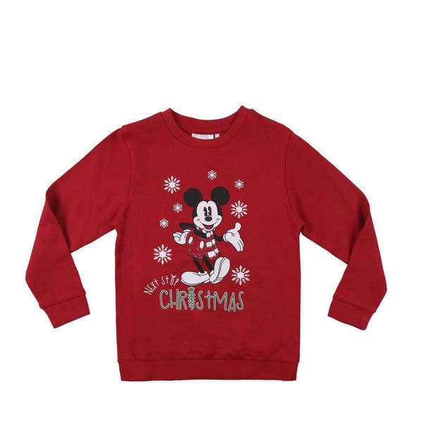 Sweaters uden Hætte til Børn Mickey Mouse Rød - 6 år